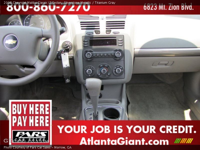 Silverstone Metallic / Titanium Gray 2008 Chevrolet Malibu Classic LS Sedan