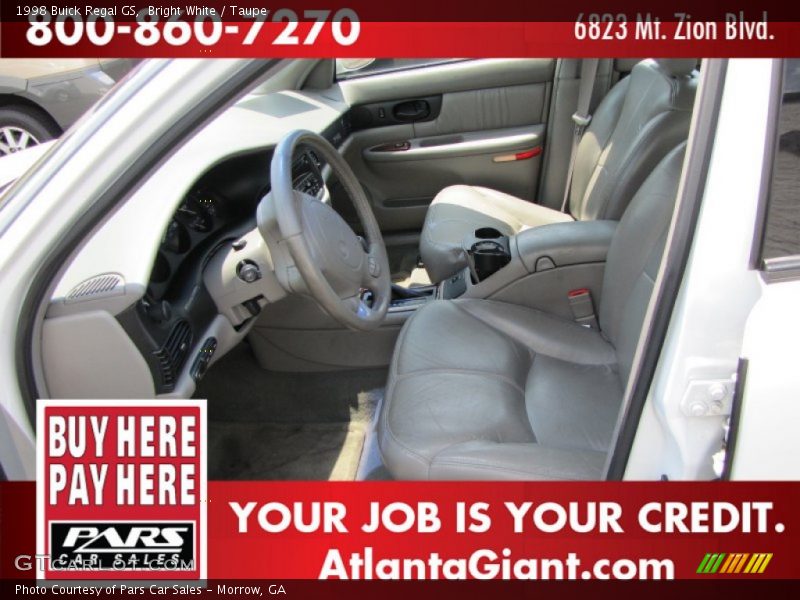 Bright White / Taupe 1998 Buick Regal GS