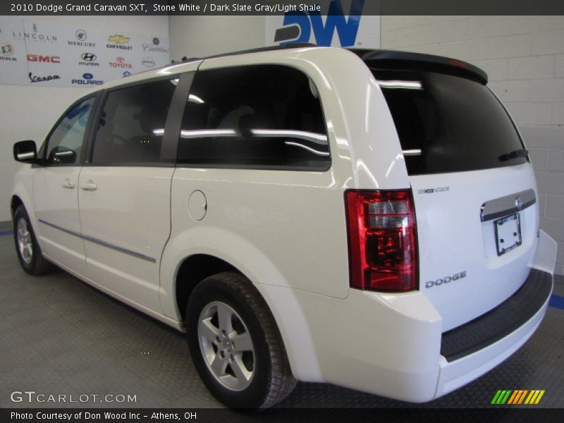 Stone White / Dark Slate Gray/Light Shale 2010 Dodge Grand Caravan SXT