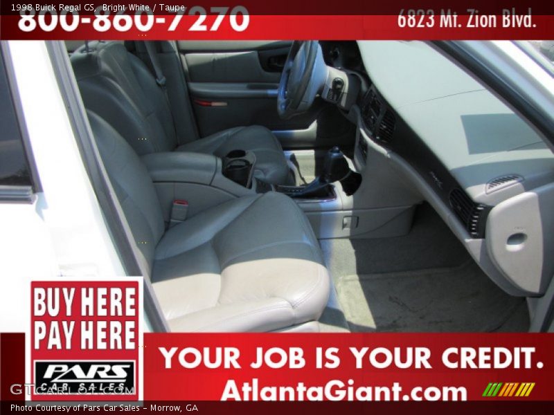 Bright White / Taupe 1998 Buick Regal GS