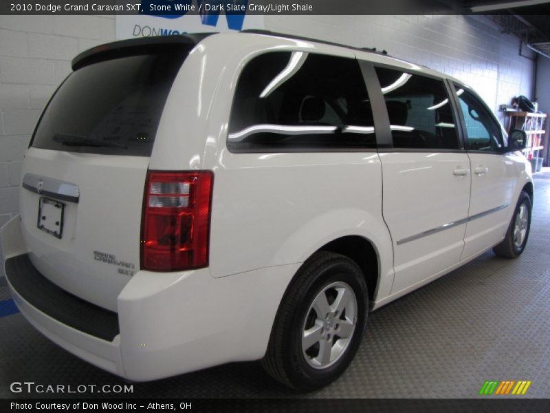 Stone White / Dark Slate Gray/Light Shale 2010 Dodge Grand Caravan SXT