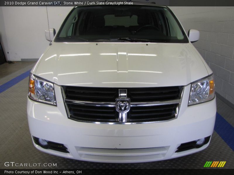 Stone White / Dark Slate Gray/Light Shale 2010 Dodge Grand Caravan SXT
