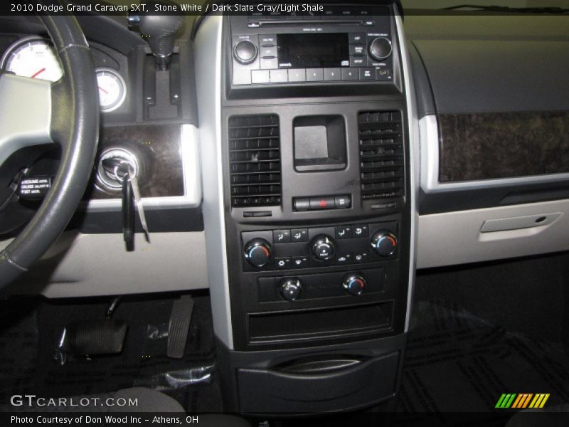Stone White / Dark Slate Gray/Light Shale 2010 Dodge Grand Caravan SXT