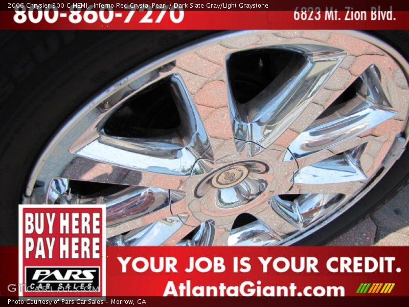 Inferno Red Crystal Pearl / Dark Slate Gray/Light Graystone 2006 Chrysler 300 C HEMI
