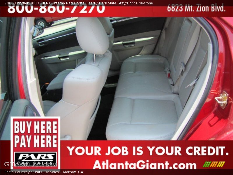 Inferno Red Crystal Pearl / Dark Slate Gray/Light Graystone 2006 Chrysler 300 C HEMI