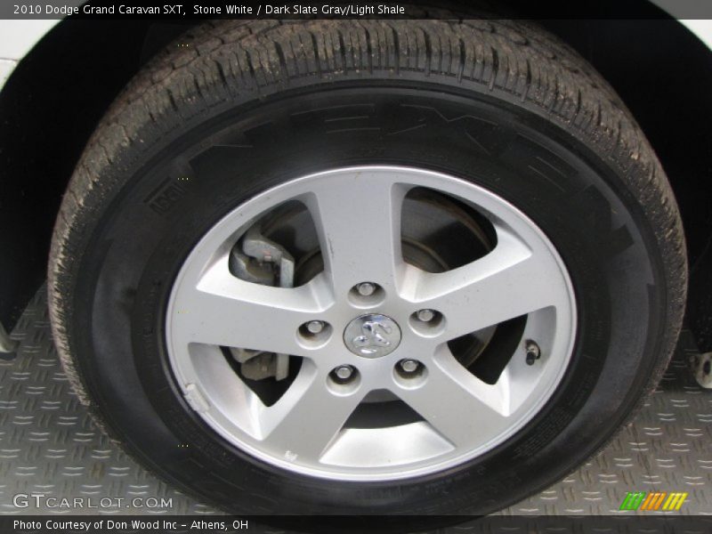 Stone White / Dark Slate Gray/Light Shale 2010 Dodge Grand Caravan SXT