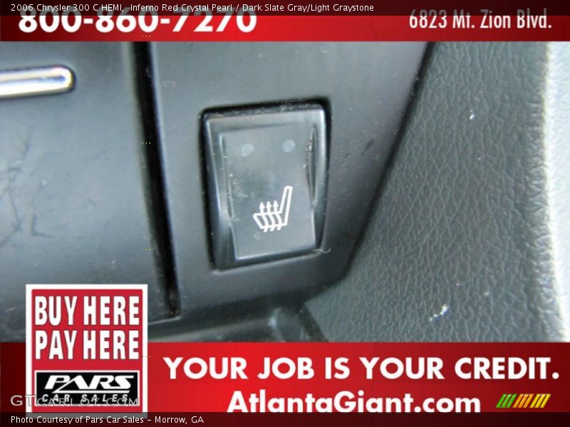 Inferno Red Crystal Pearl / Dark Slate Gray/Light Graystone 2006 Chrysler 300 C HEMI