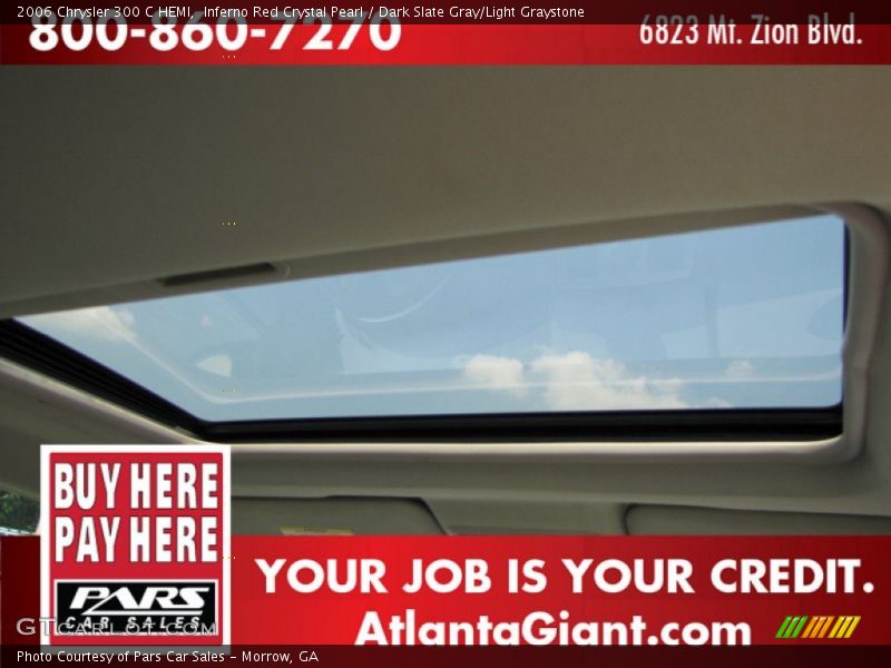 Inferno Red Crystal Pearl / Dark Slate Gray/Light Graystone 2006 Chrysler 300 C HEMI