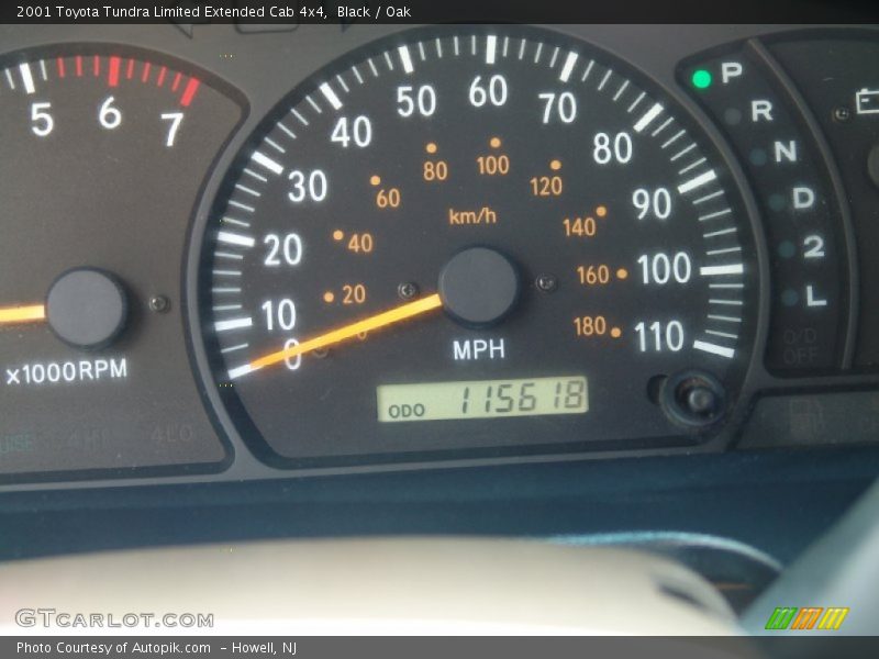 Black / Oak 2001 Toyota Tundra Limited Extended Cab 4x4