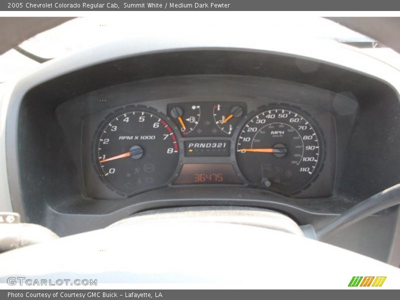  2005 Colorado Regular Cab Regular Cab Gauges