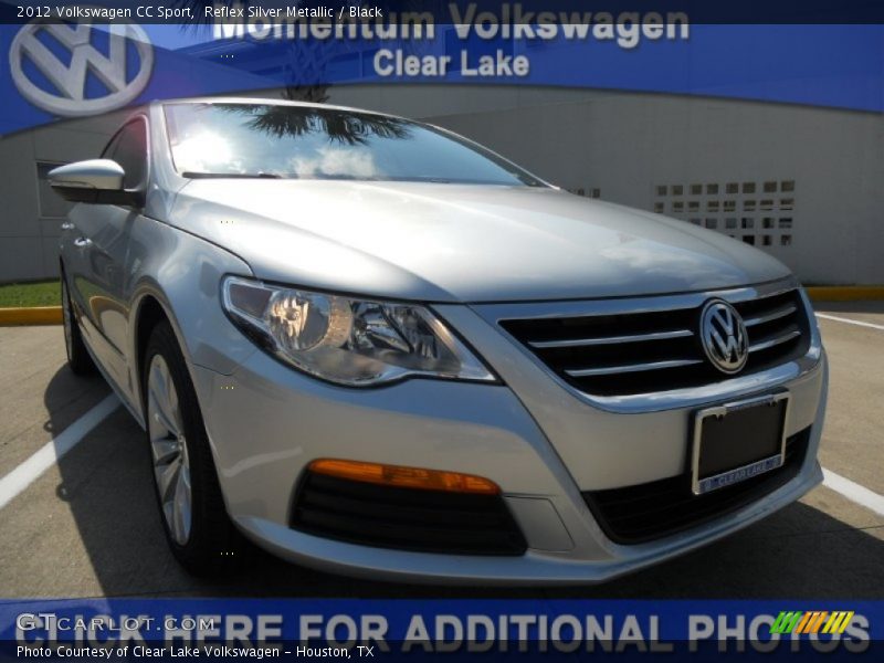 Reflex Silver Metallic / Black 2012 Volkswagen CC Sport