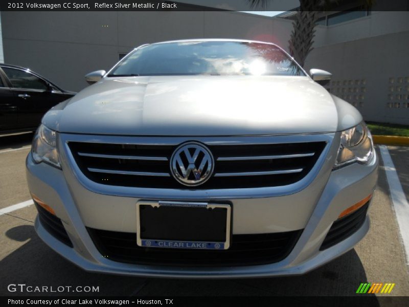 Reflex Silver Metallic / Black 2012 Volkswagen CC Sport