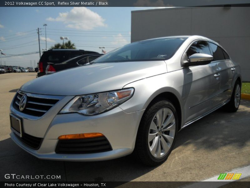 Reflex Silver Metallic / Black 2012 Volkswagen CC Sport