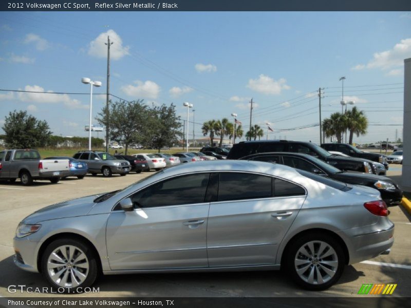 Reflex Silver Metallic / Black 2012 Volkswagen CC Sport