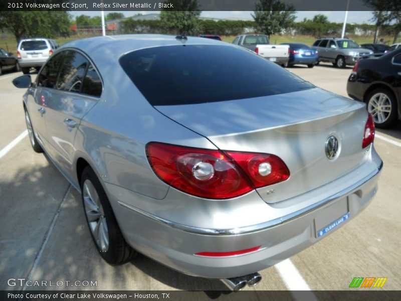 Reflex Silver Metallic / Black 2012 Volkswagen CC Sport