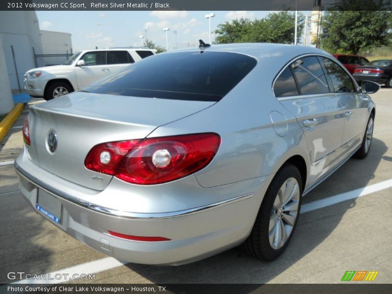 Reflex Silver Metallic / Black 2012 Volkswagen CC Sport