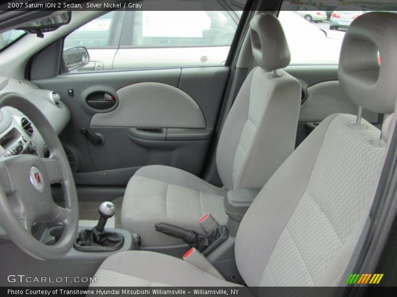 2007 ION 2 Sedan Gray Interior