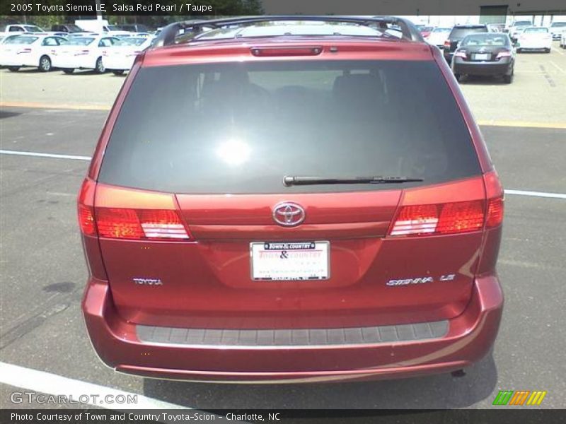 Salsa Red Pearl / Taupe 2005 Toyota Sienna LE