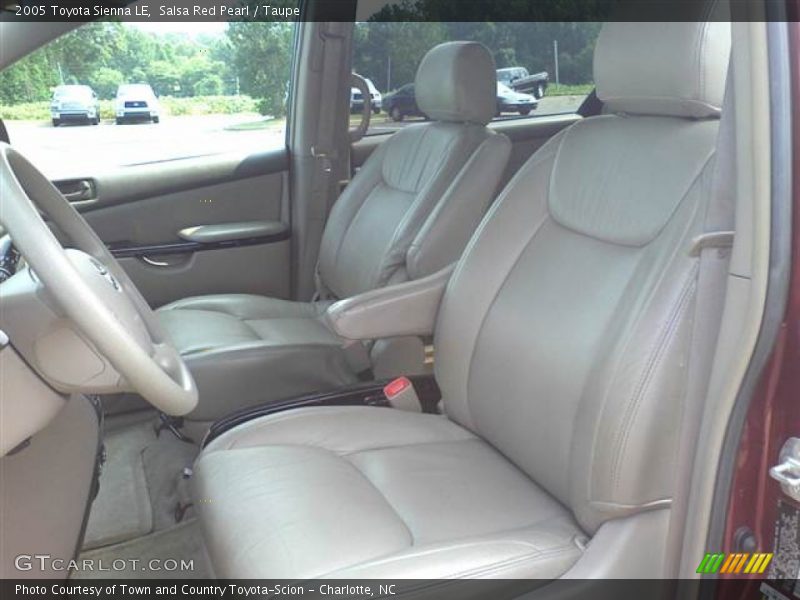 Salsa Red Pearl / Taupe 2005 Toyota Sienna LE