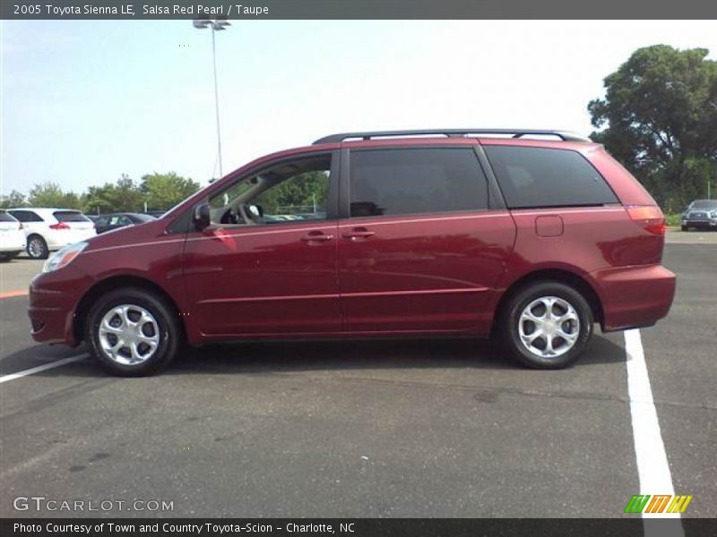 Salsa Red Pearl / Taupe 2005 Toyota Sienna LE
