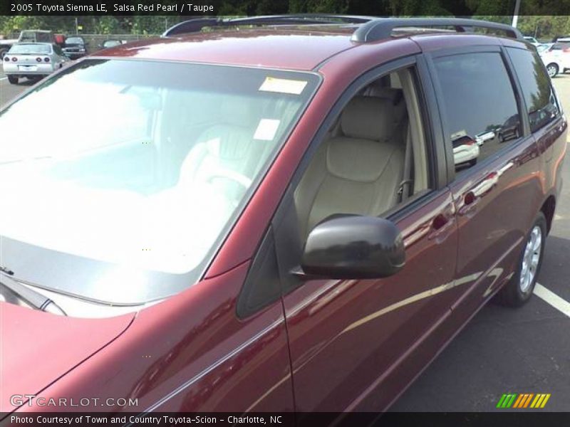 Salsa Red Pearl / Taupe 2005 Toyota Sienna LE