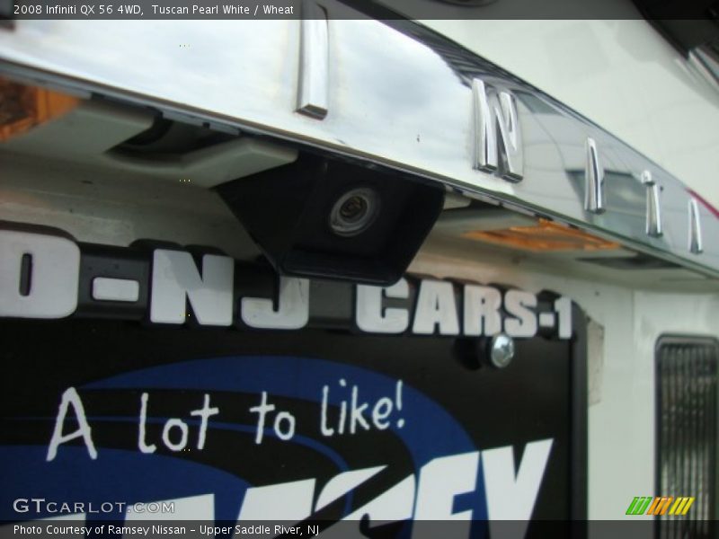 Tuscan Pearl White / Wheat 2008 Infiniti QX 56 4WD