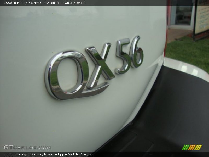 Tuscan Pearl White / Wheat 2008 Infiniti QX 56 4WD
