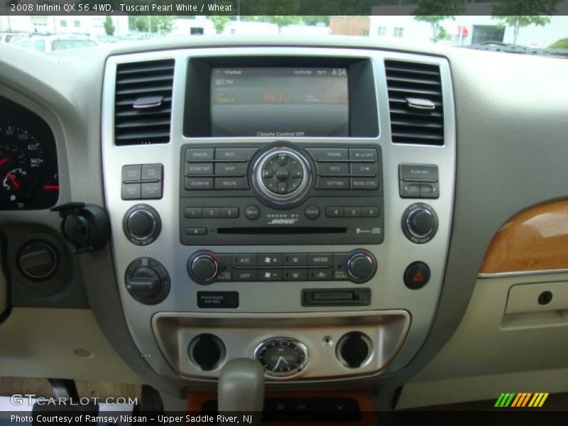 Tuscan Pearl White / Wheat 2008 Infiniti QX 56 4WD