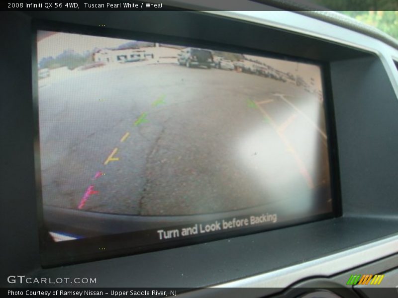 Tuscan Pearl White / Wheat 2008 Infiniti QX 56 4WD