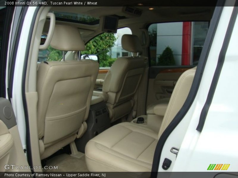 Tuscan Pearl White / Wheat 2008 Infiniti QX 56 4WD