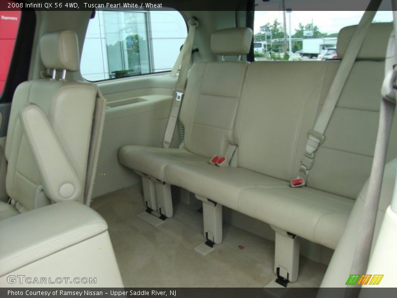 Tuscan Pearl White / Wheat 2008 Infiniti QX 56 4WD