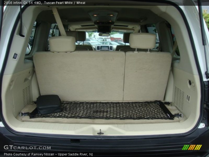 Tuscan Pearl White / Wheat 2008 Infiniti QX 56 4WD