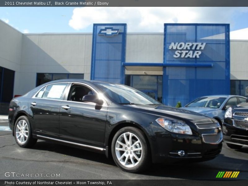 Black Granite Metallic / Ebony 2011 Chevrolet Malibu LT