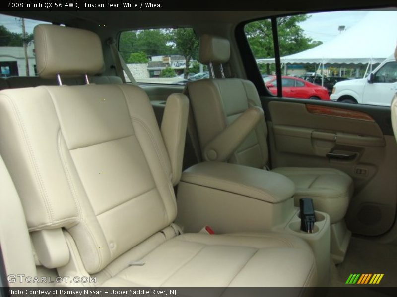 Tuscan Pearl White / Wheat 2008 Infiniti QX 56 4WD