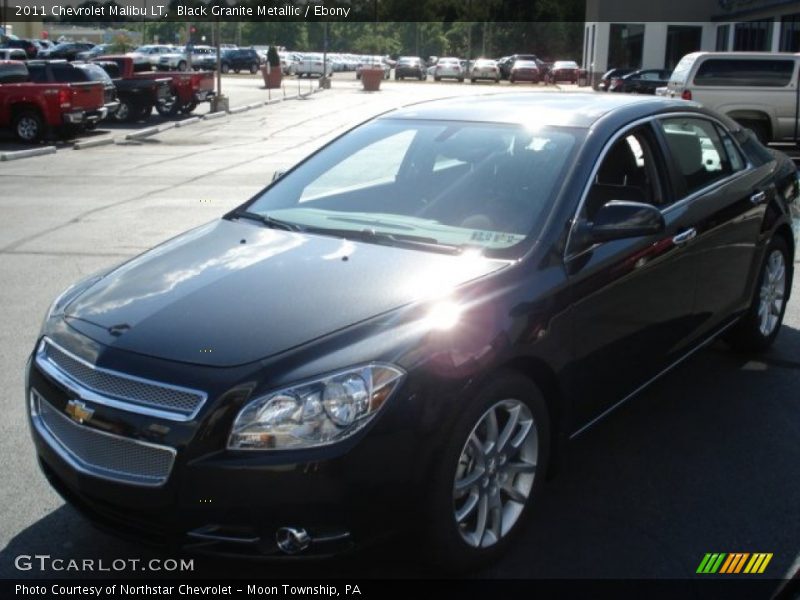 Black Granite Metallic / Ebony 2011 Chevrolet Malibu LT