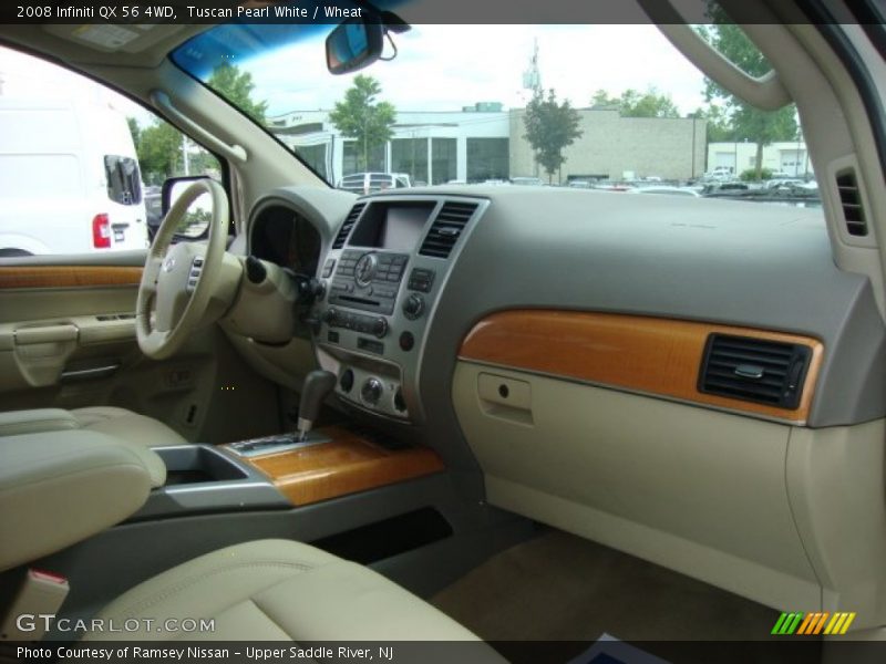 Tuscan Pearl White / Wheat 2008 Infiniti QX 56 4WD