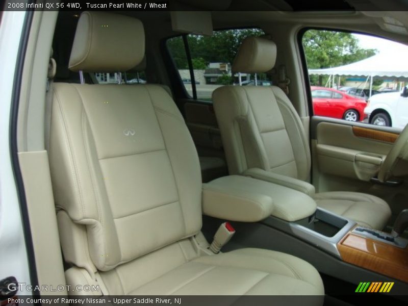 Tuscan Pearl White / Wheat 2008 Infiniti QX 56 4WD