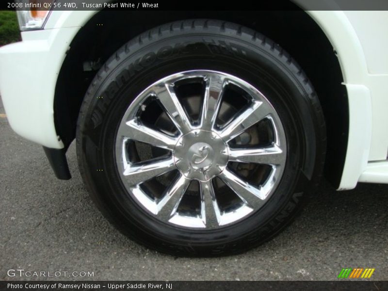 Tuscan Pearl White / Wheat 2008 Infiniti QX 56 4WD