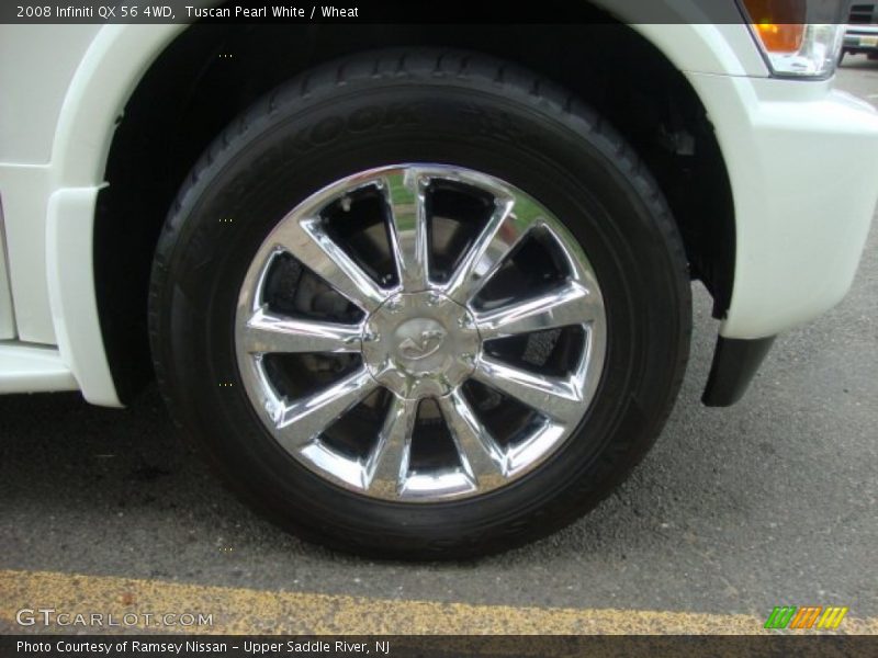 Tuscan Pearl White / Wheat 2008 Infiniti QX 56 4WD