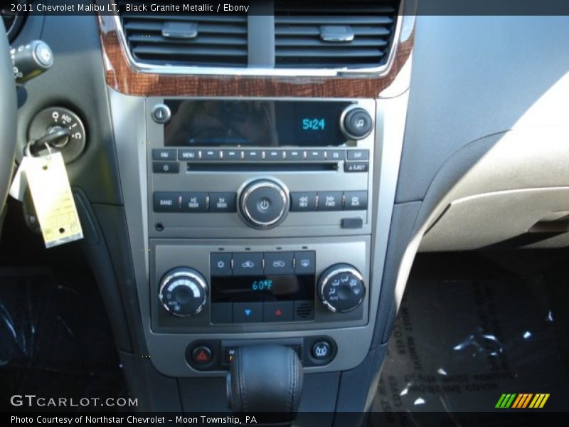 Black Granite Metallic / Ebony 2011 Chevrolet Malibu LT