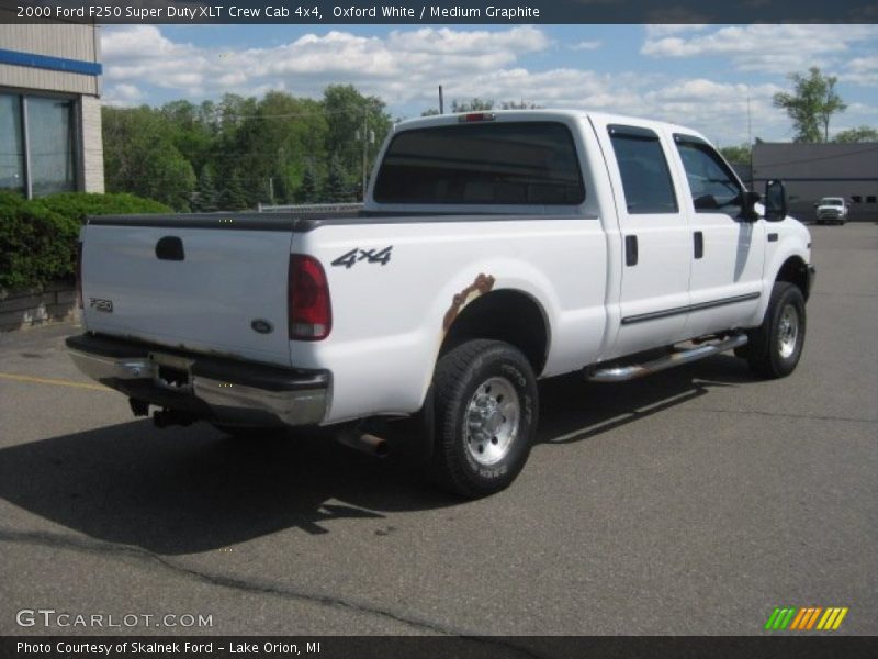 Oxford White / Medium Graphite 2000 Ford F250 Super Duty XLT Crew Cab 4x4