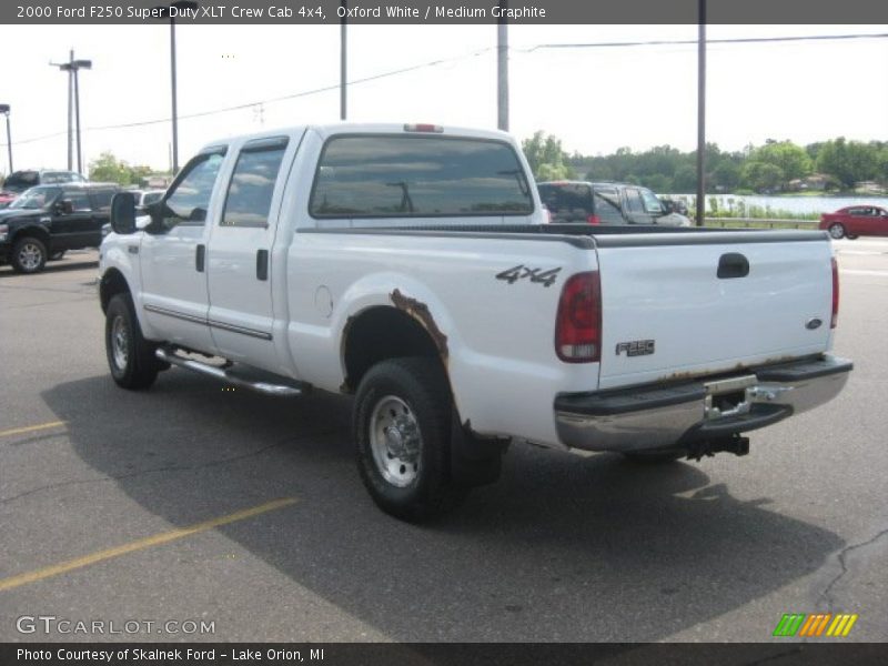 Oxford White / Medium Graphite 2000 Ford F250 Super Duty XLT Crew Cab 4x4
