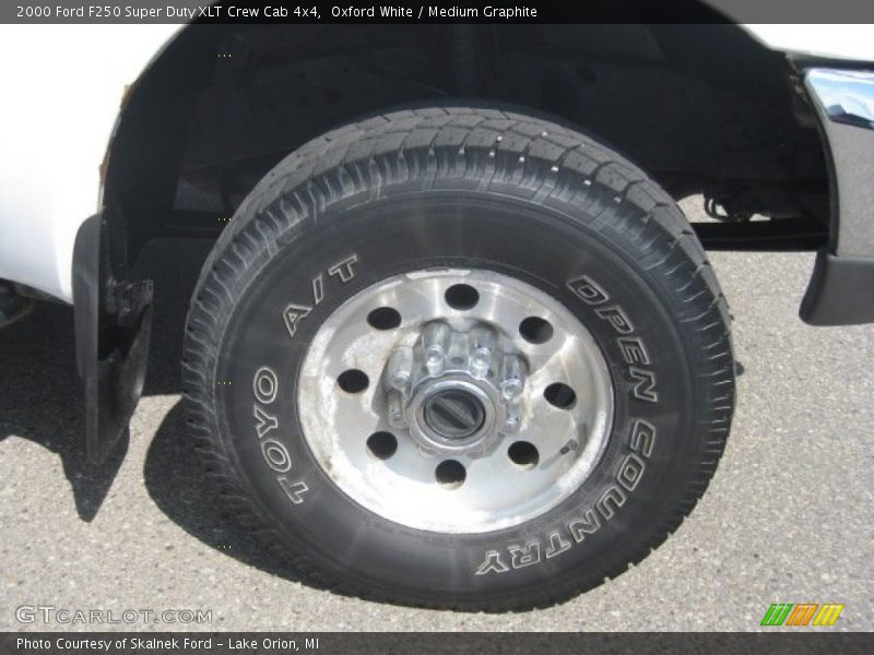Oxford White / Medium Graphite 2000 Ford F250 Super Duty XLT Crew Cab 4x4
