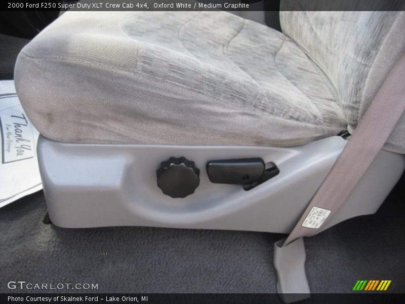 Oxford White / Medium Graphite 2000 Ford F250 Super Duty XLT Crew Cab 4x4