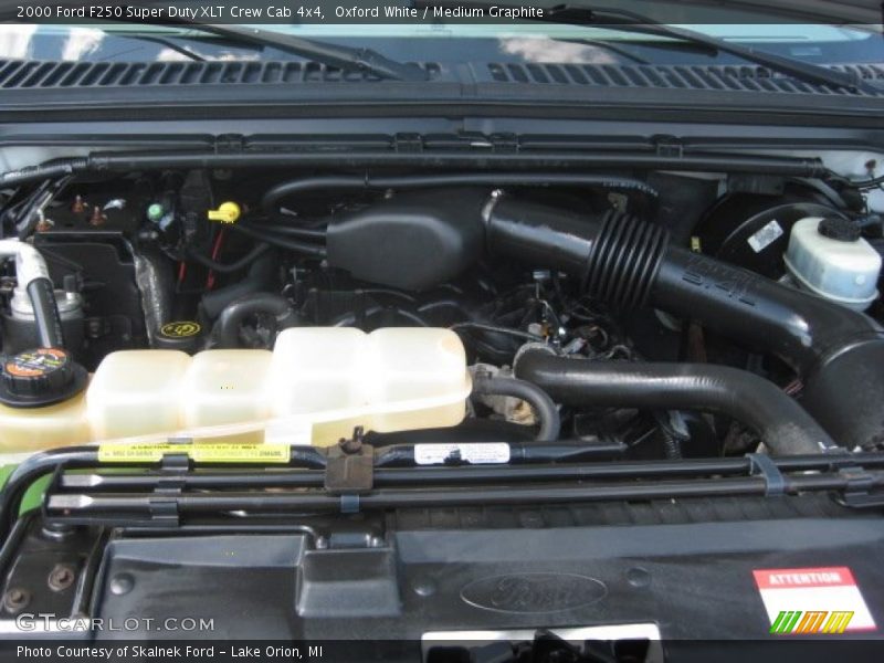 Oxford White / Medium Graphite 2000 Ford F250 Super Duty XLT Crew Cab 4x4