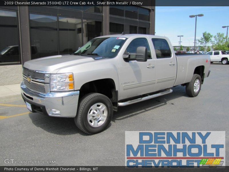 Silver Birch Metallic / Ebony 2009 Chevrolet Silverado 3500HD LTZ Crew Cab 4x4