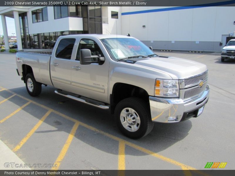 Silver Birch Metallic / Ebony 2009 Chevrolet Silverado 3500HD LTZ Crew Cab 4x4