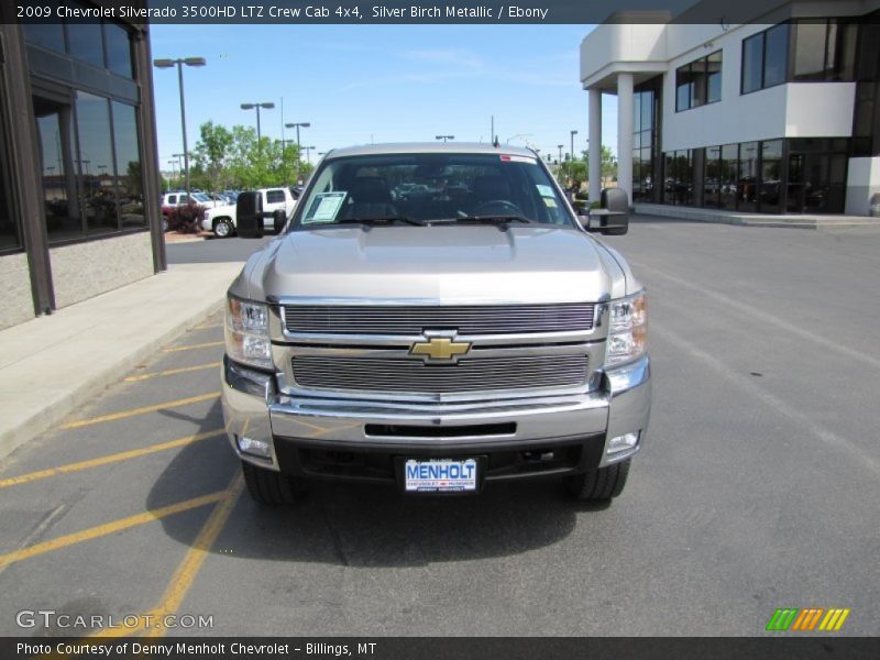 Silver Birch Metallic / Ebony 2009 Chevrolet Silverado 3500HD LTZ Crew Cab 4x4
