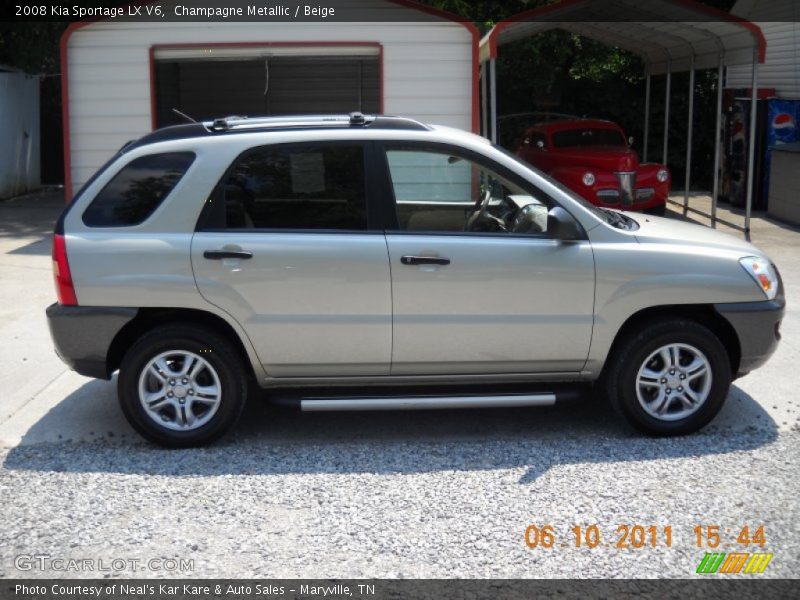 Champagne Metallic / Beige 2008 Kia Sportage LX V6