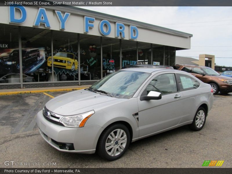 Silver Frost Metallic / Medium Stone 2008 Ford Focus SE Coupe